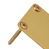 Yibuy Gold 1 Set 64x51mm Neck Plate w/Screw Guitar Square