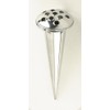 Black Country Metal Works Conical Flower Holder Vase & Lid