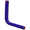 HPS 1/2" - 5/8" ID, Silicone 90 Degree Elbow Reducer Coupler Hose, High Temp 4-Ply Reinforced, Leg Length on Each Side: 4-1/2", 100 Psi Max. Pressure, SER-81020-BLUE, Silicone, Blue