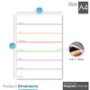 TMS A4 Magnetic Weekly Planner for Fridge, Whiteboard Planner Fridge