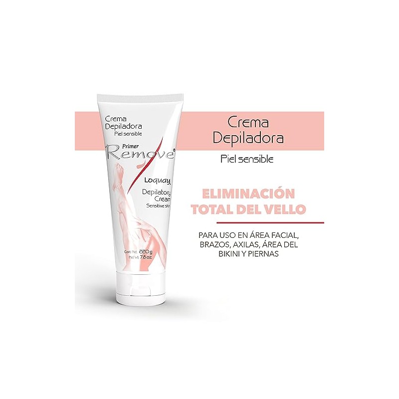 Loquay Crema Depilatoria Primer Remove Sensible, 220 g