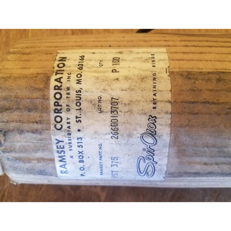 Spirolox RST-375 - Spiral Retaining Ring - Heavy Duty aka