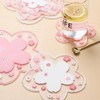 DWUENT Coaster Set 4PCs Cup Coasters Sakura Design PVC Drink