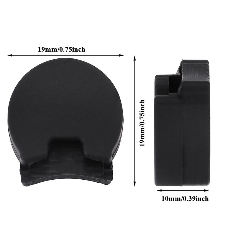 5Pcs Rubber Thumb Rest, Clarinet Cushion Protector Finger Cover(Black-10mm)