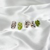 Lying and rolling checked cat nails (matte) - Almond Egg