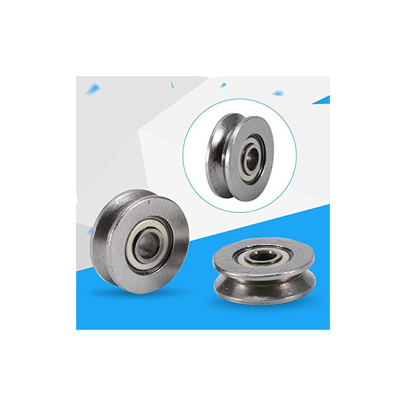 20pcs Ball Bearings, V623ZZ Pulley, Miniature Carbon Steel Roller Bearings
