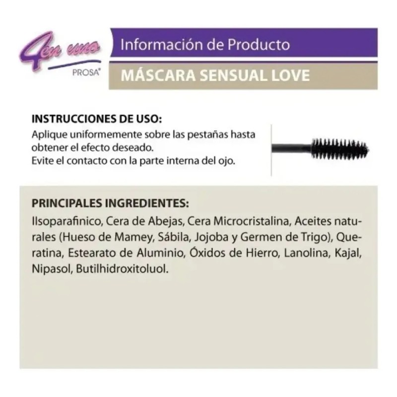 Pack 2 Rimel Mascara Pestañas Love Prosa 4 En 1+