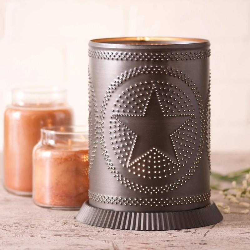 Irvin's Country Tinware Candle Warmer with Regular Star in Kettle