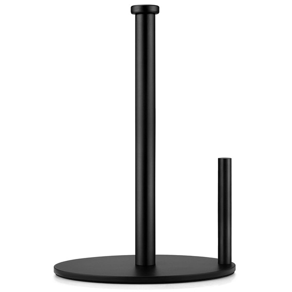 KEWANNO Black Paper Towel Holder, Countertop Paper Towel Holder, Steady