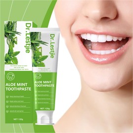 Aloevera Toothpaste Minty Flavour Cleaning Toothpaste Helps Deep Cleaning Teeth Fresh Breath Strengthens Tooth Enamal Kids Friendly SLS Free Non-Toxic 4.23oz-3Pack
