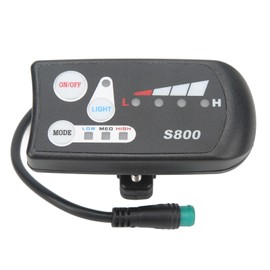 Electric Bicycle Bike Display Scooter S800 LED Display Meter with Waterproof Connector 36V 48V Universal