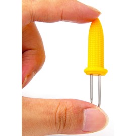 Voarge 12 pieces corn on the cob holder, stainless steel corn on the cob skewers, corn on the cob holder, corn picks for BBQ, grilling, home, cooking, fruit forks