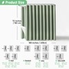 Dynamene Extra Wide Shower Curtain - 180 Inch Wide Waffle