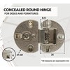 DOJA Barcelona Concealed Hinges Foldable 2 Hinges Cabinet Door Opening