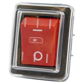 KEDU HY12-9-7 ON-OFF Rocker Switch 230 V AN01 with Protective Cap IP55 TÜV Tested Identical Design