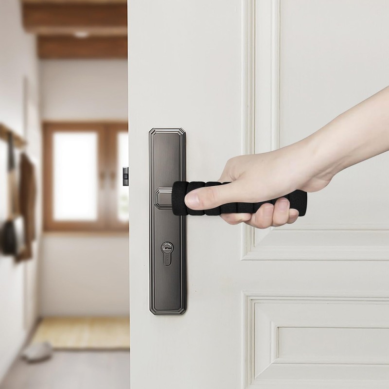 DIPZO Foam Door Handle Protectors, 2PCS Soft Anti-Collision Knob Covers,