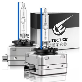 TECTICO 8000K D1S Xenon Hid Headlights Bulbs, 35W Ice Blue Cool White Metal Stents Base For 12V car Pack of 2