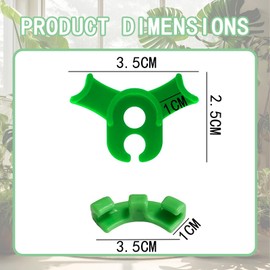 JCUGSBS Pack of 40 Plant Benders, Plant Trainer for Low Load, Plant Training Bending Clips, 90 Degree Plant Support Clips for Plant Branches, Gardening Plant Support (Green)
