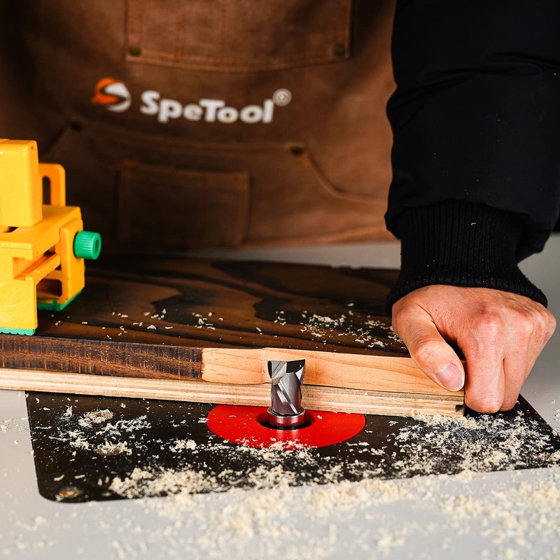 SpeTool Top Bearing Compression Flush Trim Router Bit 1/2" Shank
