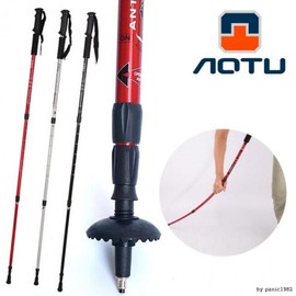Crab Out Type I hiking stick/cane straight hiking stick 03 Out Crab Plus 3-stage I type silver