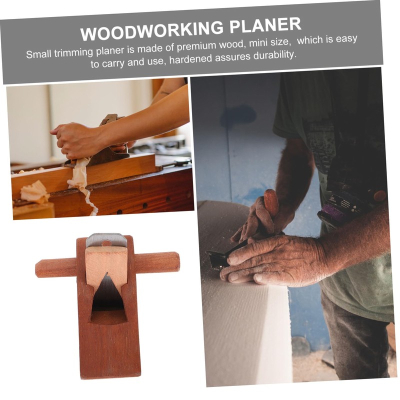 TEHAUX Mini Hand Planer Tool DIY Trimming Plane for Woodworking