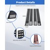 4pcs Aluminum Alloy American Flag Pillar Post Panel Trim for