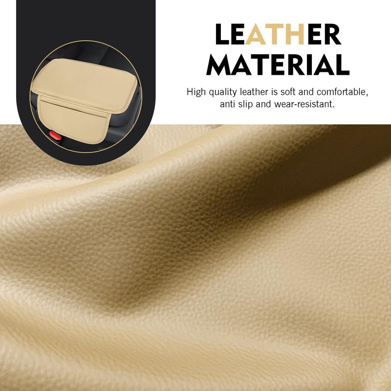 Car Center Console Cover, Waterproof Arm Rest Pad with 2