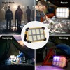 Led Baustrahler Akku Solar Arbeitsleuchte Tragbare, 4 Modi LED Strahler