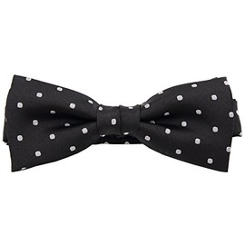 [8] Striped Bow Tie with Polka Dots, C. Black Dot