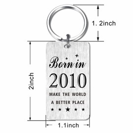 Gezxin Happy 15th Birthday Keychain Gifts for Teen Girls Boys- 15 Year Yr Old Birthday Gifts Ideas for Women Men- Sweet 2009 Fifteen Birthday Bday Presents for Him Her