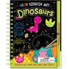Neon Scratch Art Dinosaurs