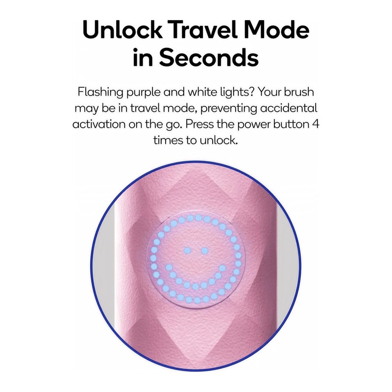 Burst Curve Sonic Electric Toothbrush for Adults (Blush Pink) |