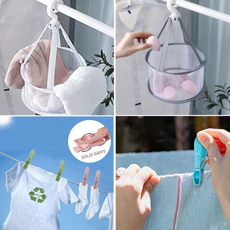 Pegs for Washing Line, Clothes Pegs and a storage mesh