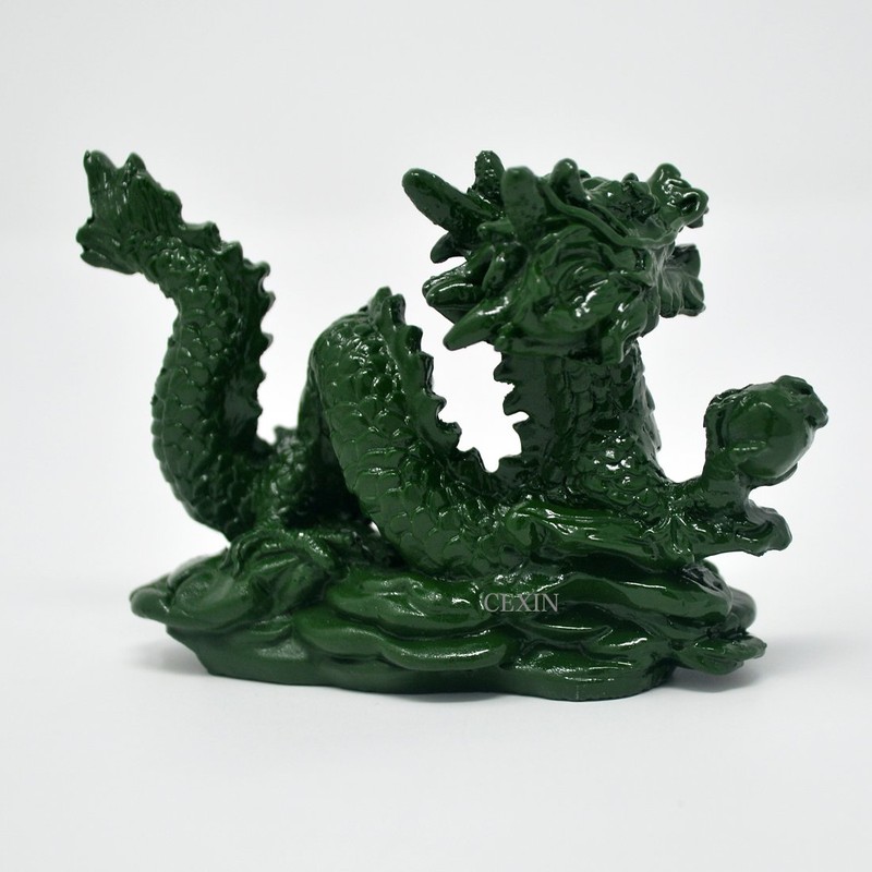 Four Celestial Animals Dragon Phoenix Turtle Tiger Statue SKU:D1010