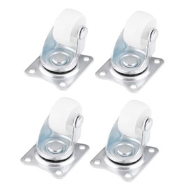 Swivel Caster Wheels, Heavy Duty Plate Castors Kit 360 Degree Top Plate Bearing Roller Replacement Low Noise for Moving Furniture Mover Benches Workbench Tables Trolleys Suitcase Cart Machinery
