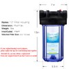 Geekpure 10-Inch Whole House Clear Water Filter Housing with Wrench