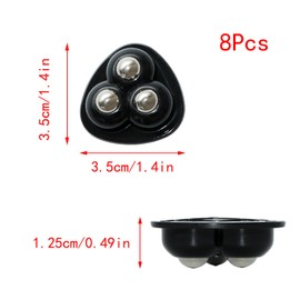 YUYUDEHM 8 Pcs Mini Caster Wheels Appliance Wheels Adhesive Miniature Swivel Rollers Stainless Appliance Sliders (Black)