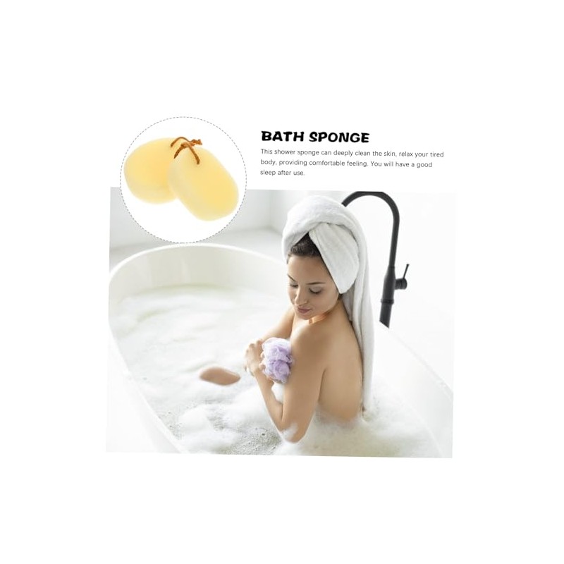 Outanaya 2piezas Esponjas Baño Ducha Exfoliantes Unidades Limpieza Profunda Cumpleaños
