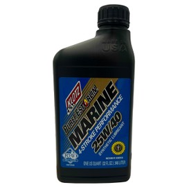 Klotz Pure Estorlin Marine Oil 25W-40 Synthetic Lubricant, 4-Stroke Outboard, Inboard Motor Oil Lube | Extreme Anti-Wear & Rust Protection High Performance – 1 Quart KE-340