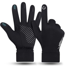 Touchscreen Gloves Men Women Winter / Autumn Cycling Gloves Windproof Winter Gloves Sports Gloves Unisex Elastic Lightweight Running Gloves with Non-Slip for Cycling, Running, Driving (M)