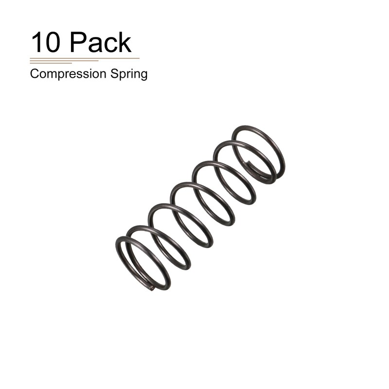 DTGN 1.2x15x40mm(DxODxL) Compression Spring - 10Pack - Good for Machinery
