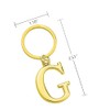 Freedale Gold Letter A-Z Keychain for Women Men Purse Handbags