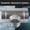 8" Inch to 6" Inch Branch T-Shape Ducting Splitter -