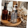 Ciieeo 4pcs Pressing Container for Shampoo and Shower Gel Transparent
