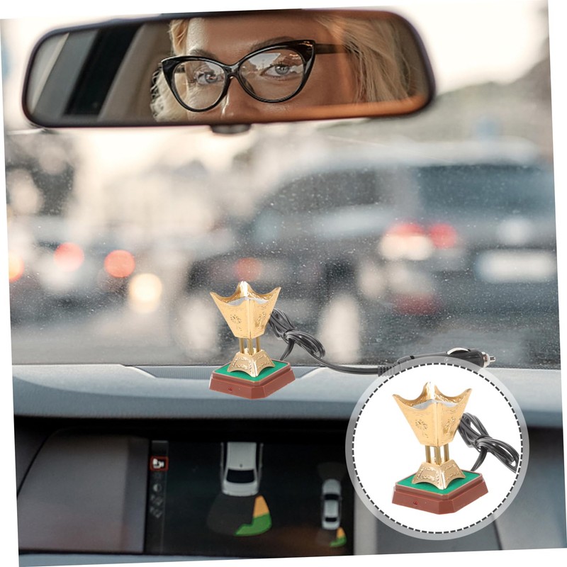 Healeved Tabletop Electric Incense Burner for Car and Home Use