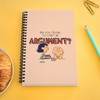 CafePress Peanuts Start an Argument Spiral Bound Journal Notebook, Personal