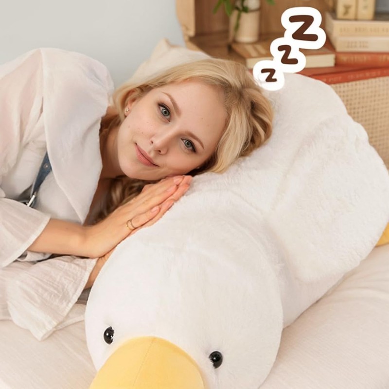 BZQCPLX Duck Plush Pillow Duck Plush Toy White Stuffed Animal