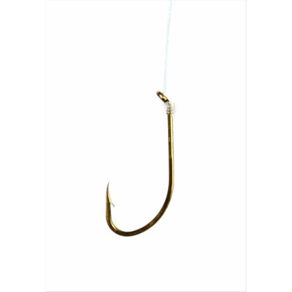 Eagle Claw 031H-1/0 Plain Shank Hook, 6 Piece (Bronze)