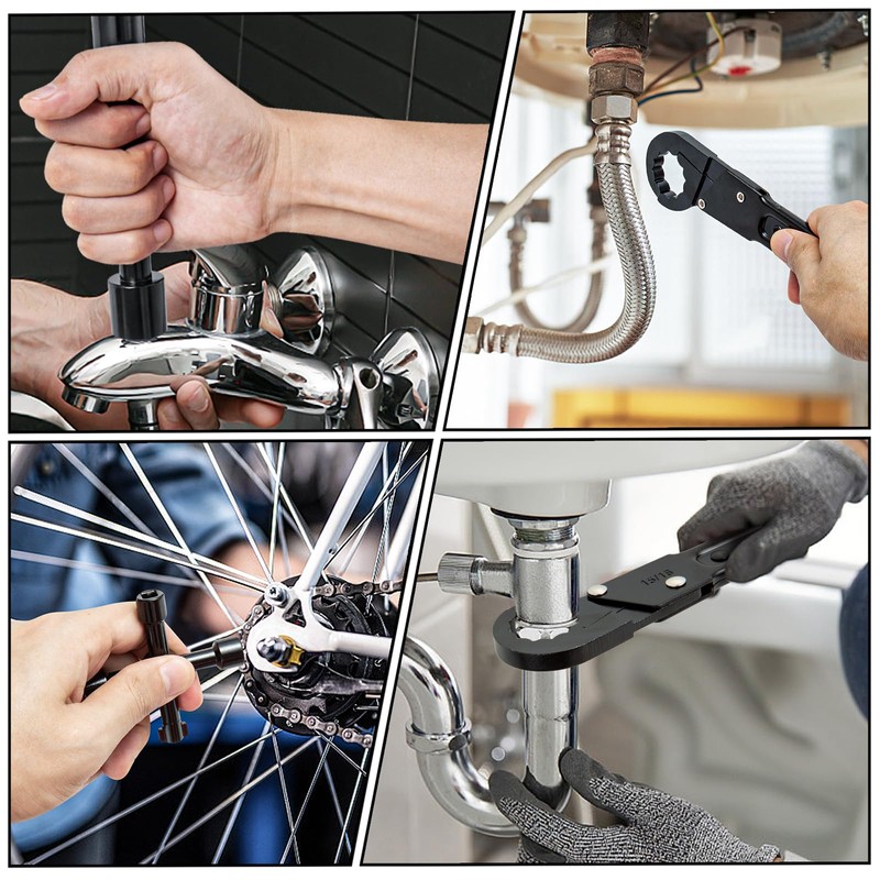 cotaour Angle Stop Wrench Kit, Plumbing Tools, Angle-on Wrench Plumber