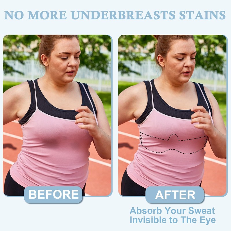 Cuffbow 100 Pcs Disposable bra liners to absorb sweat under